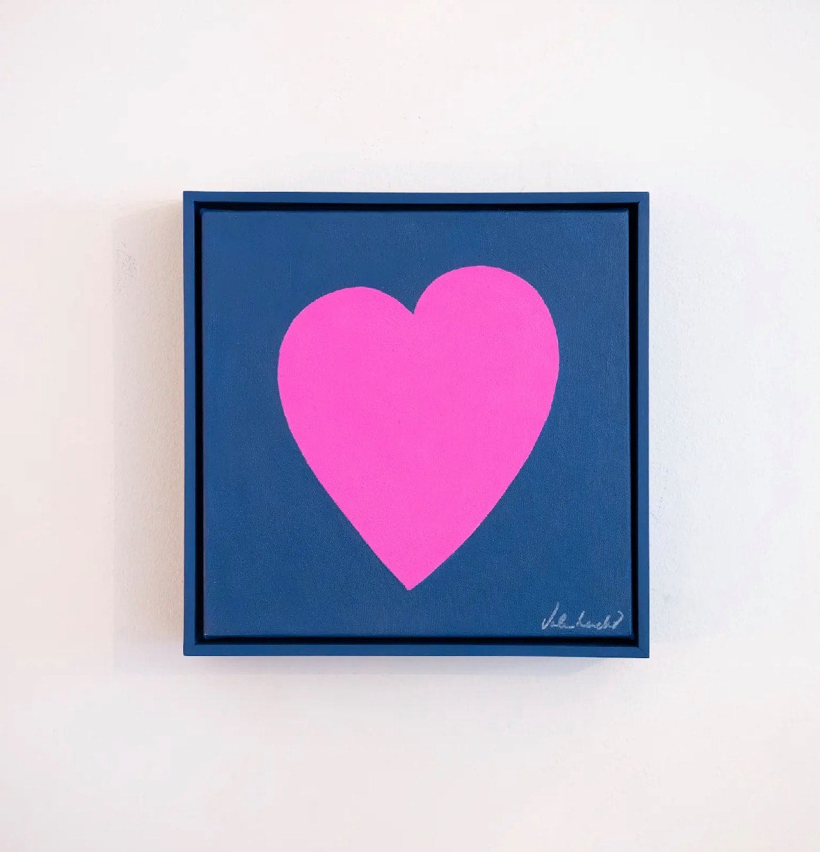 Navy Blue, Fuchsia Heart