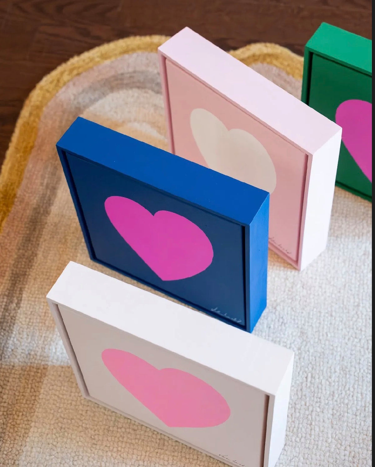 Navy Blue, Fuchsia Heart