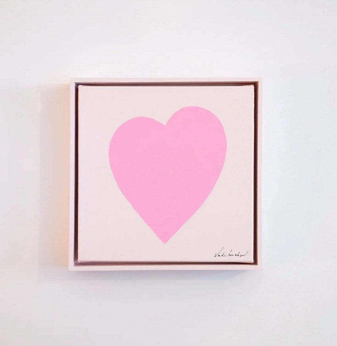 Cashmere, Flourescent Pink Heart