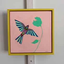 Pink with Yellow Sparrow