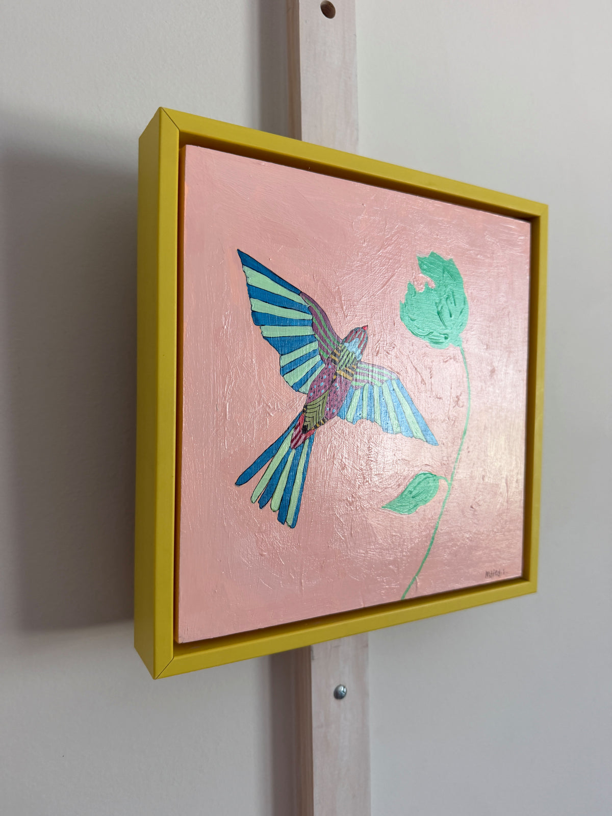 Pink with Yellow Sparrow