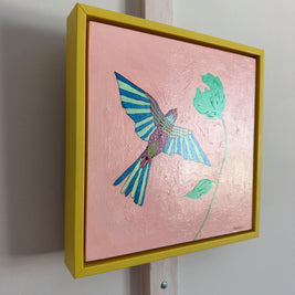 Pink with Yellow Sparrow