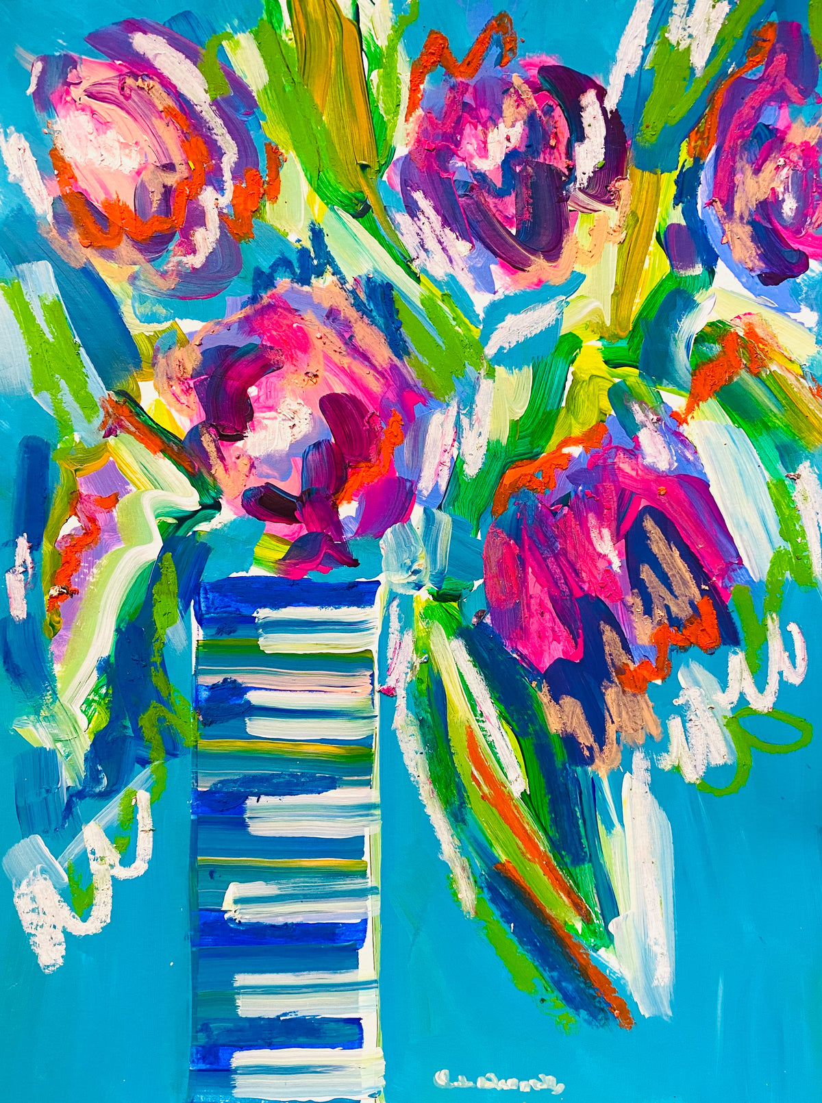 Windsor Blue Flora