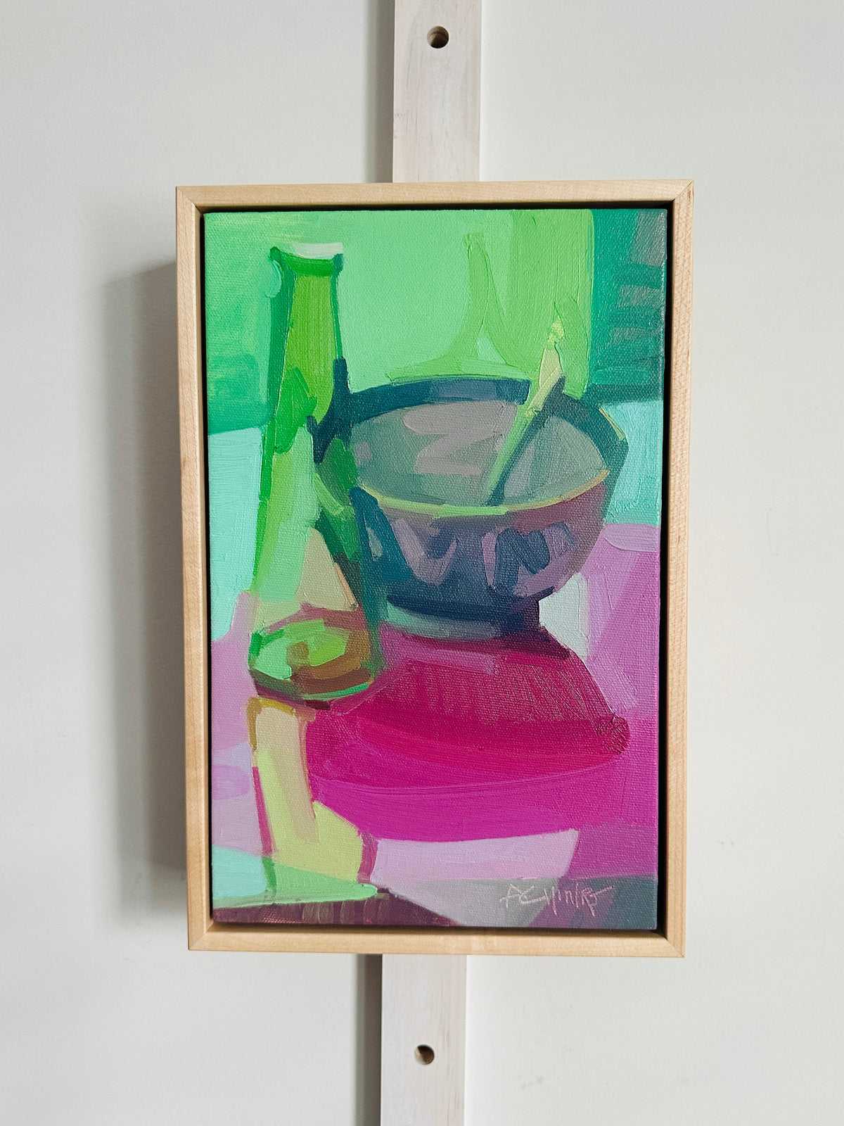Bowl Through Green Glass