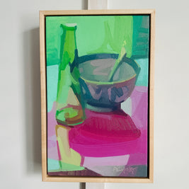 Bowl Through Green Glass